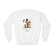 Classic Cute Saint Catherine of Siena Kids Sweatshirt, Catholic Gift, Faith Apparel in 4 Colors