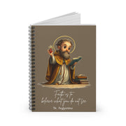 Saint Augustine Journal, Catholic Notebook, Faith-Inspired Writing Gift