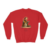 Stylish Cute Saint Augustine Kids Sweatshirt  Catholic Gift  Faith Apparel in 4 Colors