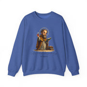 Stylish Cute Saint Augustine Adult Sweatshirt  Catholic Gift  Faith Apparel in 13 Colors