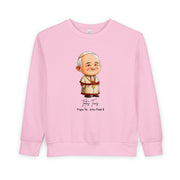 Saint John Paul II Toddler Sweatshirt, Catholic Apparel for Kids