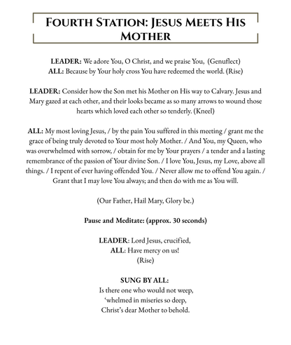 Stations of the Cross - Large Print - WHOLESALE