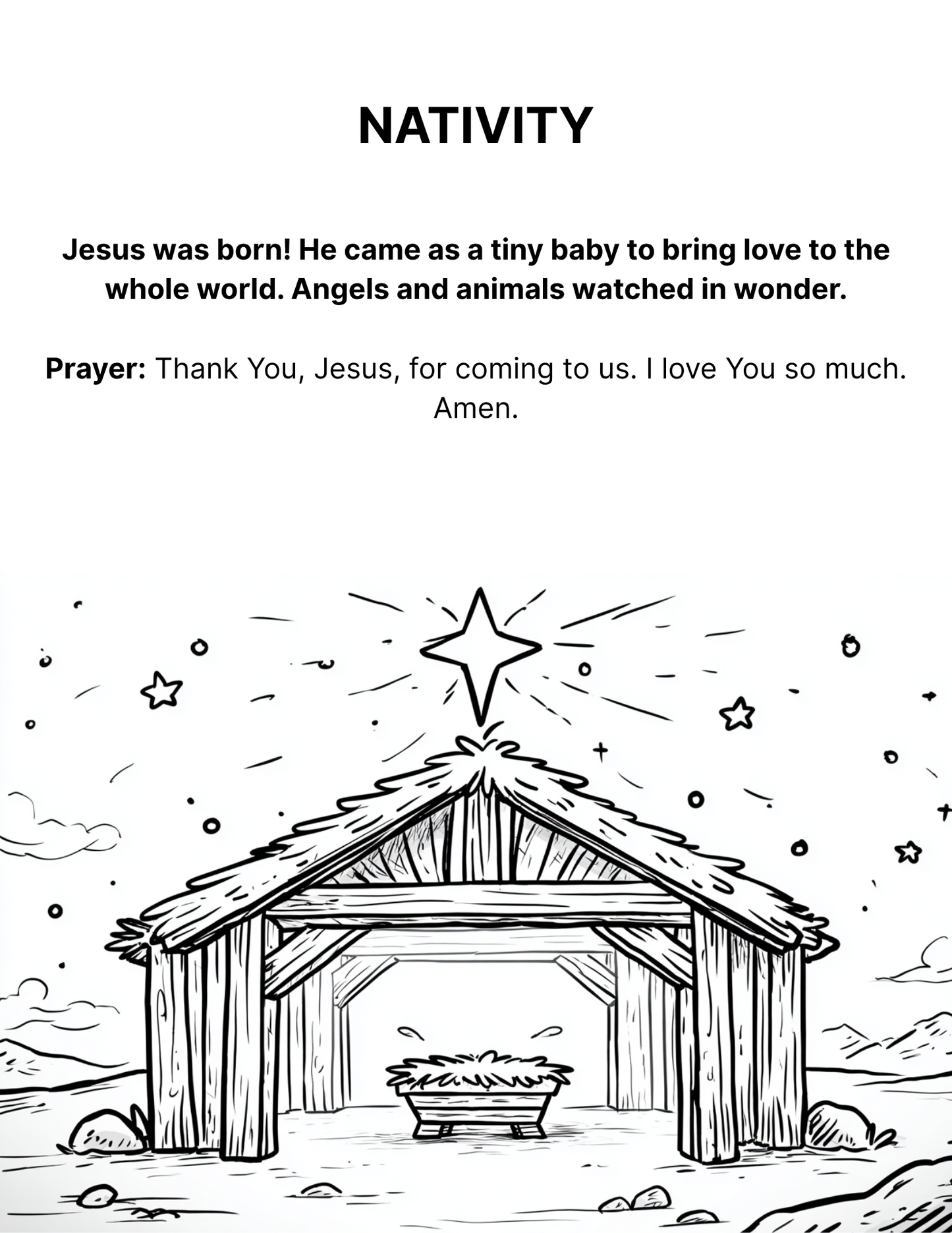 Advent Coloring Book - Compliment to Journey to Bethlehem book
