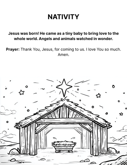 Advent Coloring Book - Compliment to Journey to Bethlehem book