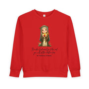 Saint Catherine of Siena Toddler Sweatshirt, Catholic Apparel for Kids