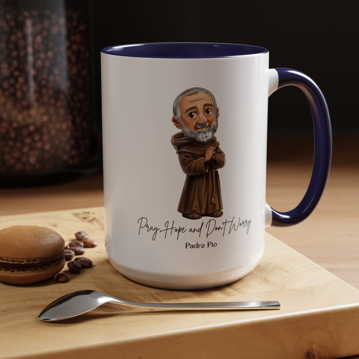 Cute Saint Padre Pio Mug  Catholic Gift  Faith-Inspired Coffee Cup