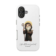 St. Benedict Tough Phone Case with Inspirational Quote