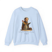 Stylish Cute Saint Augustine Adult Sweatshirt  Catholic Gift  Faith Apparel in 13 Colors