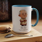 Cute Saint John Paul II Mug  Catholic Gift  Faith-Inspired Coffee Cup