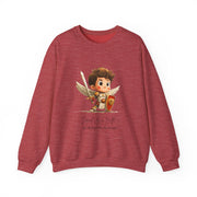 Warm Cute Saint Michael the Archangel Adult Sweatshirt  Catholic Gift  Faith Apparel in 13 Colors