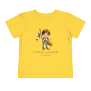 Saint Joan of Arc Toddler T-Shirt, Catholic Kids Tee, Courage & Faith Shirt