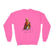 Cozy Cute Saint Ignatius of Loyola Kids Sweatshirt  Catholic Gift  Faith Apparel in 4 Colors