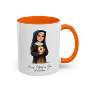 Cute Saint Faustina Mug  Catholic Gift  Faith-Inspired Coffee Cup