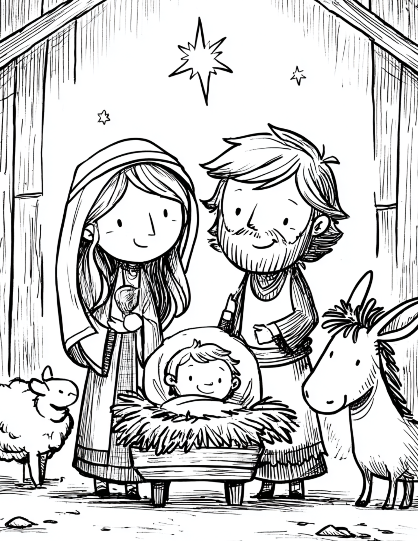 Advent Coloring Book - Compliment to Journey to Bethlehem book
