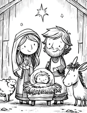 Advent Coloring Book - Compliment to Journey to Bethlehem book