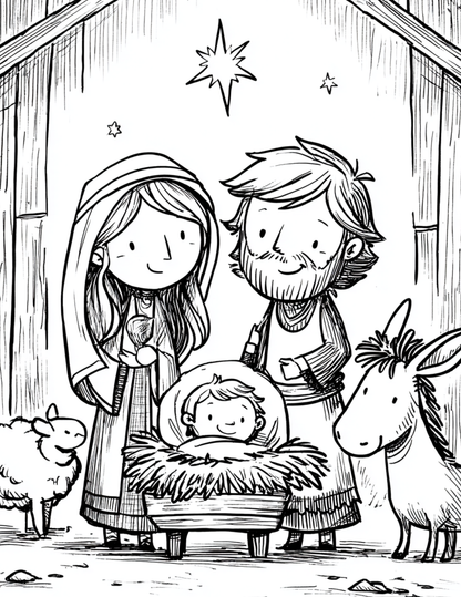 Advent Coloring Book - Compliment to Journey to Bethlehem book