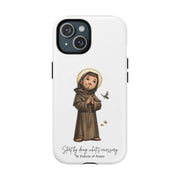 Saint Francis Phone Case, Tough Magnetic Case, Spiritual Gift, Artful Protection, Nature Lover Accessory, Unique Smartphone Cover