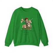 Saint George Adult Sweatshirt, Catholic Gift, Faith Apparel in 13 Colors