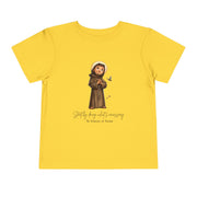 Saint Francis of Assisi Toddler Shirt, Catholic Tee for Kids, Faith-Based Gift