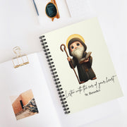 Saint Benedict Journal, Catholic Notebook, Faith-Inspired Writing Gift