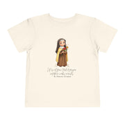 Saint Thérèse Toddler Shirt, Catholic Tee for Kids, Faith-Based Gift