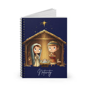 Nativity Journal, Catholic Notebook, Christmas Writing Gift for Faith Reflection