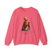 Cozy Cute Saint Ignatius of Loyola Adult Sweatshirt  Catholic Gift  Faith Apparel in 13 Colors