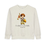 Cute Saint Joan of Arc Toddler Sweatshirt, Catholic Kids Apparel
