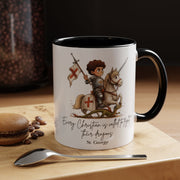 St. George Dragon Knight Mug, Catholic Accent Coffee Mug, 11 oz & 15 oz