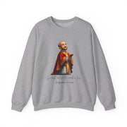 Cozy Cute Saint Ignatius of Loyola Adult Sweatshirt  Catholic Gift  Faith Apparel in 13 Colors