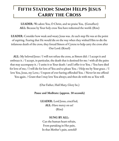 Stations of the Cross - Large Print - WHOLESALE