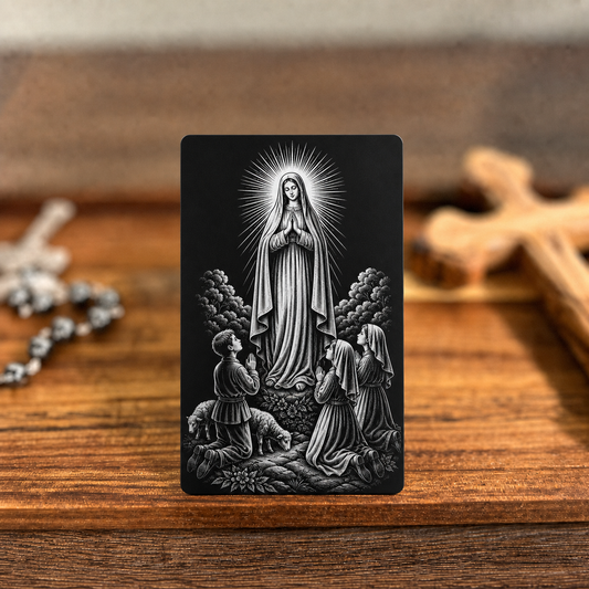 CLASSIC VERSION Fatima Reparation Prayer -  PREMIUM METAL