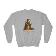 Stylish Cute Saint Augustine Kids Sweatshirt  Catholic Gift  Faith Apparel in 4 Colors