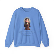 Saint Clare of Assisi Sweatshirt  Catholic Gift  Faith-Inspired Apparel in 13 Colors