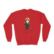Comfy Cute Saint Benedict Kids Sweatshirt  Catholic Gift  Faith Apparel in 4 Colors