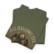All Hallows' Eve Portrait Tee Vintage Gothic Halloween Shirt All Souls Day Gift for Her Apparel