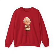 Soft Cute Pope Saint John Paul II  Adult Sweatshirt  Catholic Gift  Faith Apparel in 13 Colors
