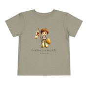 Saint Joan of Arc Toddler T-Shirt, Catholic Kids Tee, Courage & Faith Shirt