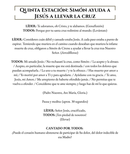 Stations of the Cross Spanish - WHOLESALE