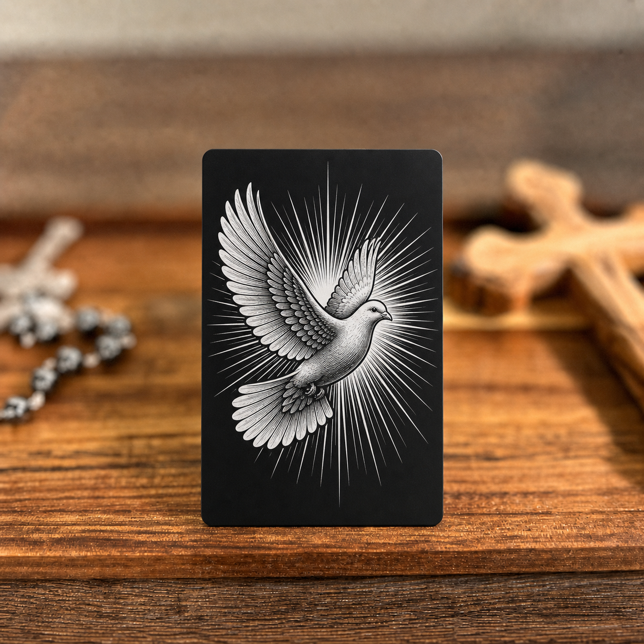 CLASSIC VERSION Holy Spirit Prayer of Saint Augustine- PREMIUM METAL