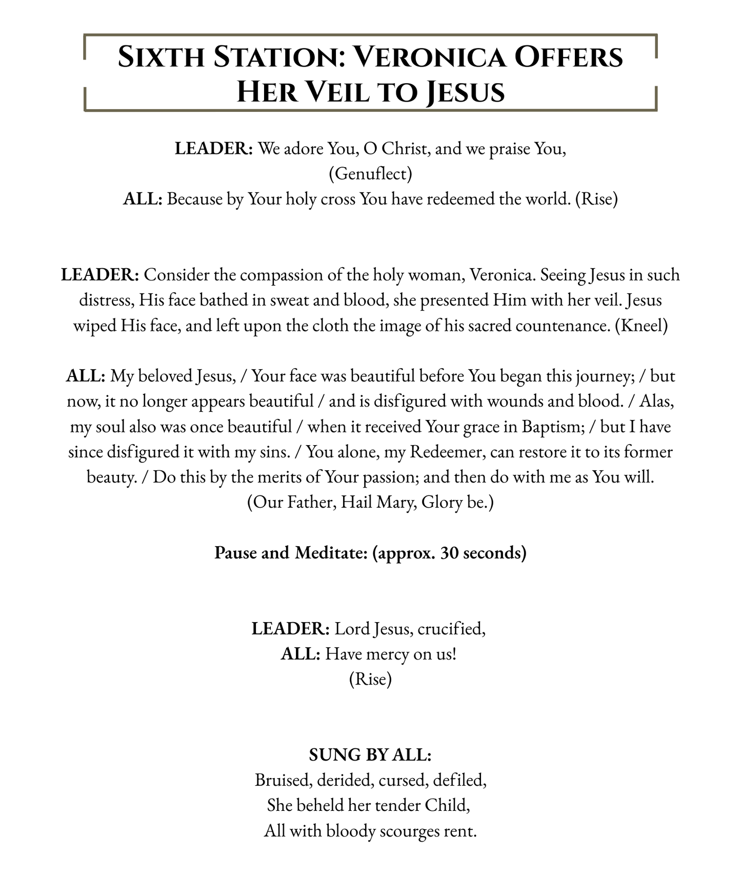 Stations of the Cross - Large Print - WHOLESALE