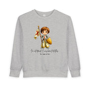 Cute Saint Joan of Arc Toddler Sweatshirt, Catholic Kids Apparel