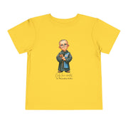 Saint Maximilian Kolbe Toddler Shirt, Catholic Tee for Kids, Faith-Based Gift