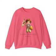 Soft Cute Saint Joan of Arc Adult Sweatshirt Catholic Gift  Faith Apparel in 13 Colors