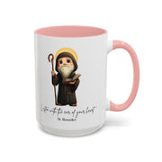 Cute Saint Benedict Mug  Catholic Gift  Faith-Inspired Coffee Cup