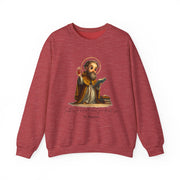 Stylish Cute Saint Augustine Adult Sweatshirt  Catholic Gift  Faith Apparel in 13 Colors