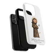 Saint Francis Phone Case, Tough Magnetic Case, Spiritual Gift, Artful Protection, Nature Lover Accessory, Unique Smartphone Cover