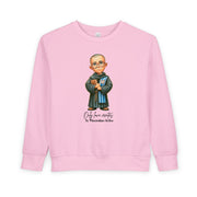 Saint Maximilian Kolbe Toddler Sweatshirt, Catholic Apparel for Kids