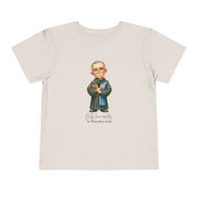 Saint Maximilian Kolbe Toddler Shirt, Catholic Tee for Kids, Faith-Based Gift