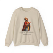 Cozy Cute Saint Ignatius of Loyola Adult Sweatshirt  Catholic Gift  Faith Apparel in 13 Colors